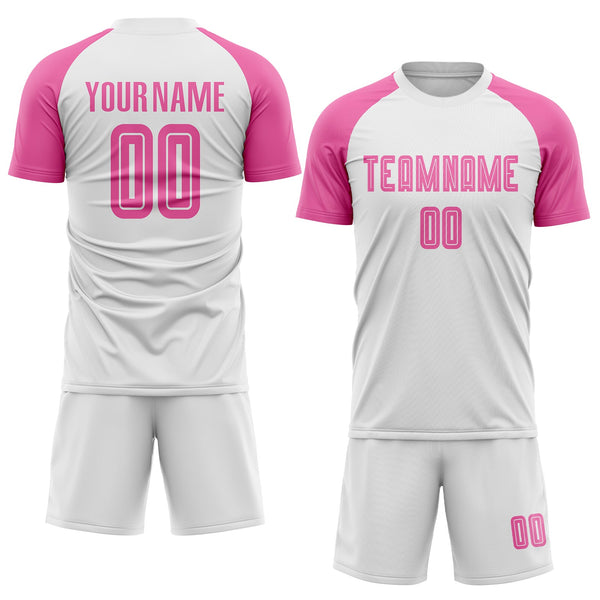 Custom Tie Dye Pink-White Sublimation Soccer Uniform Jersey Discount –  snapmade