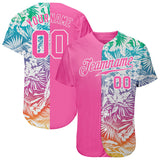 Custom 3D Pattern Design Tropical Authentic Baseball Jersey