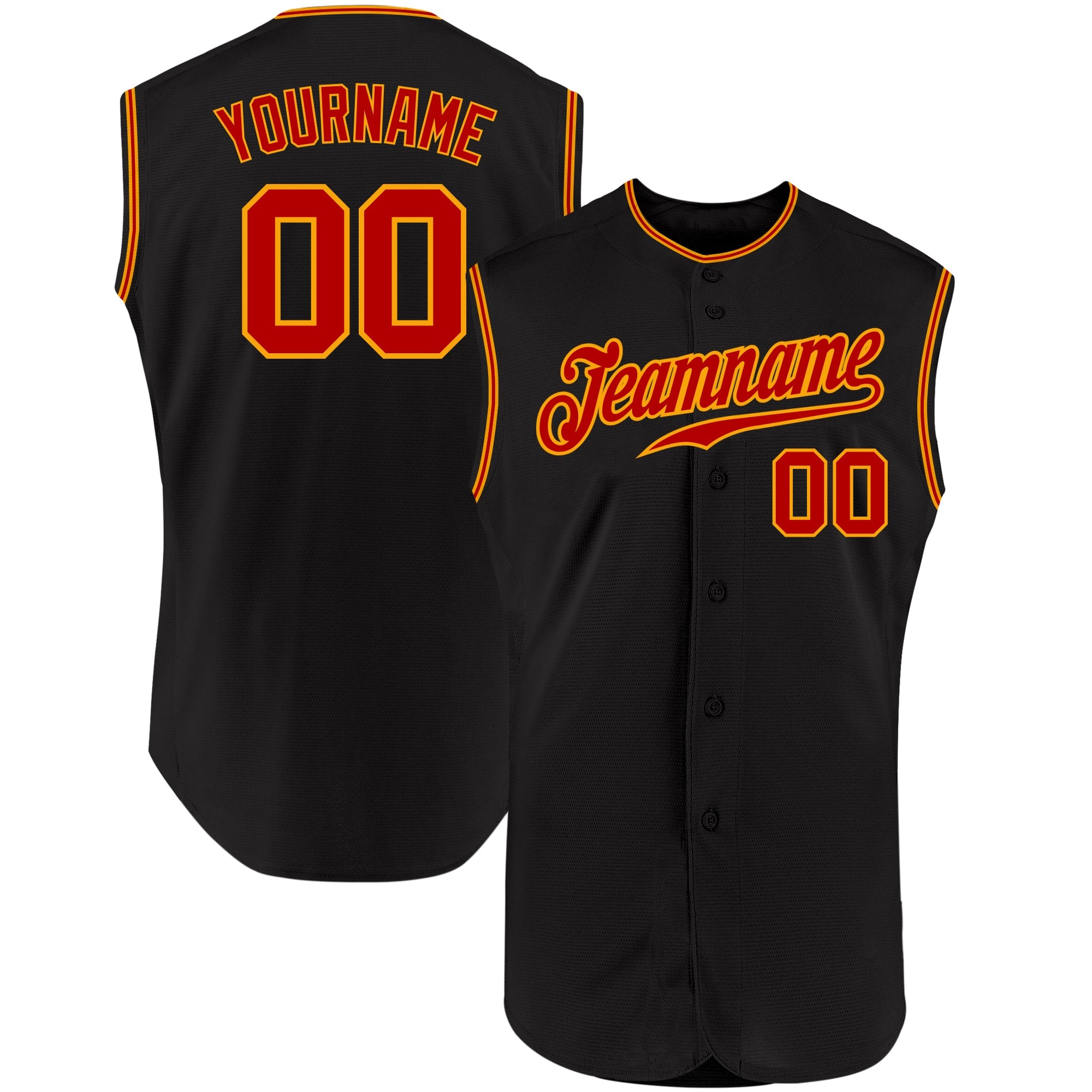 Custom Gray Red-Black Authentic Two Tone Baseball Jersey