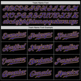 Custom Black Purple-Old Gold Authentic Baseball Jersey