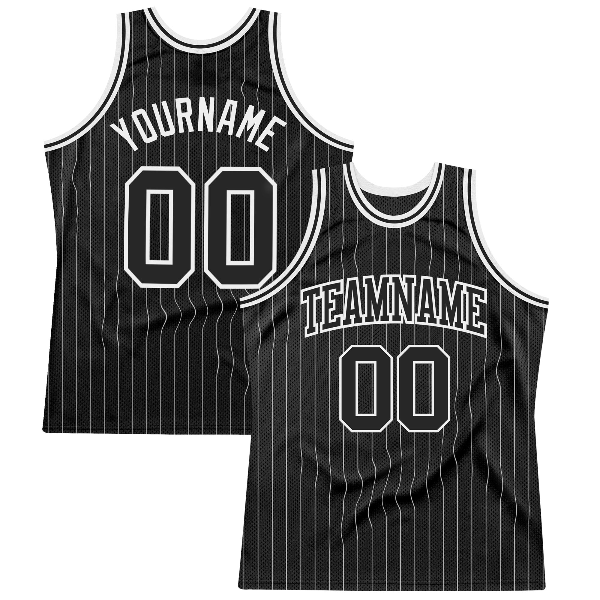 Custom Purple Black Pinstripe Black-Gold Authentic Throwback Basketball  Jersey Discount