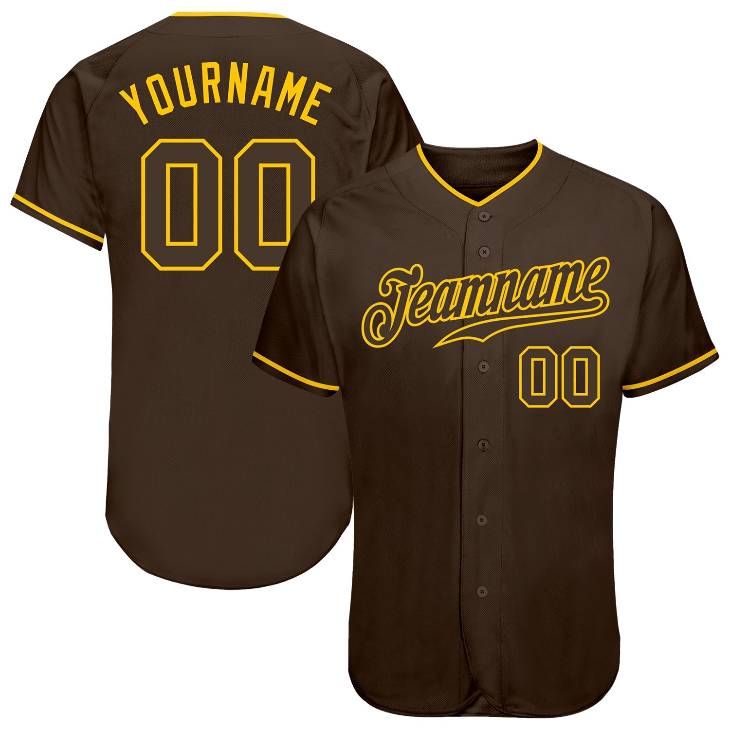 Custom White Brown Pinstripe Brown-Old Gold Authentic Basketball Jersey