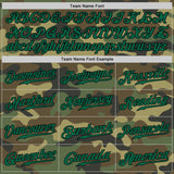 Custom Camo Kelly Green-Black Authentic Salute To Service Baseball Jersey