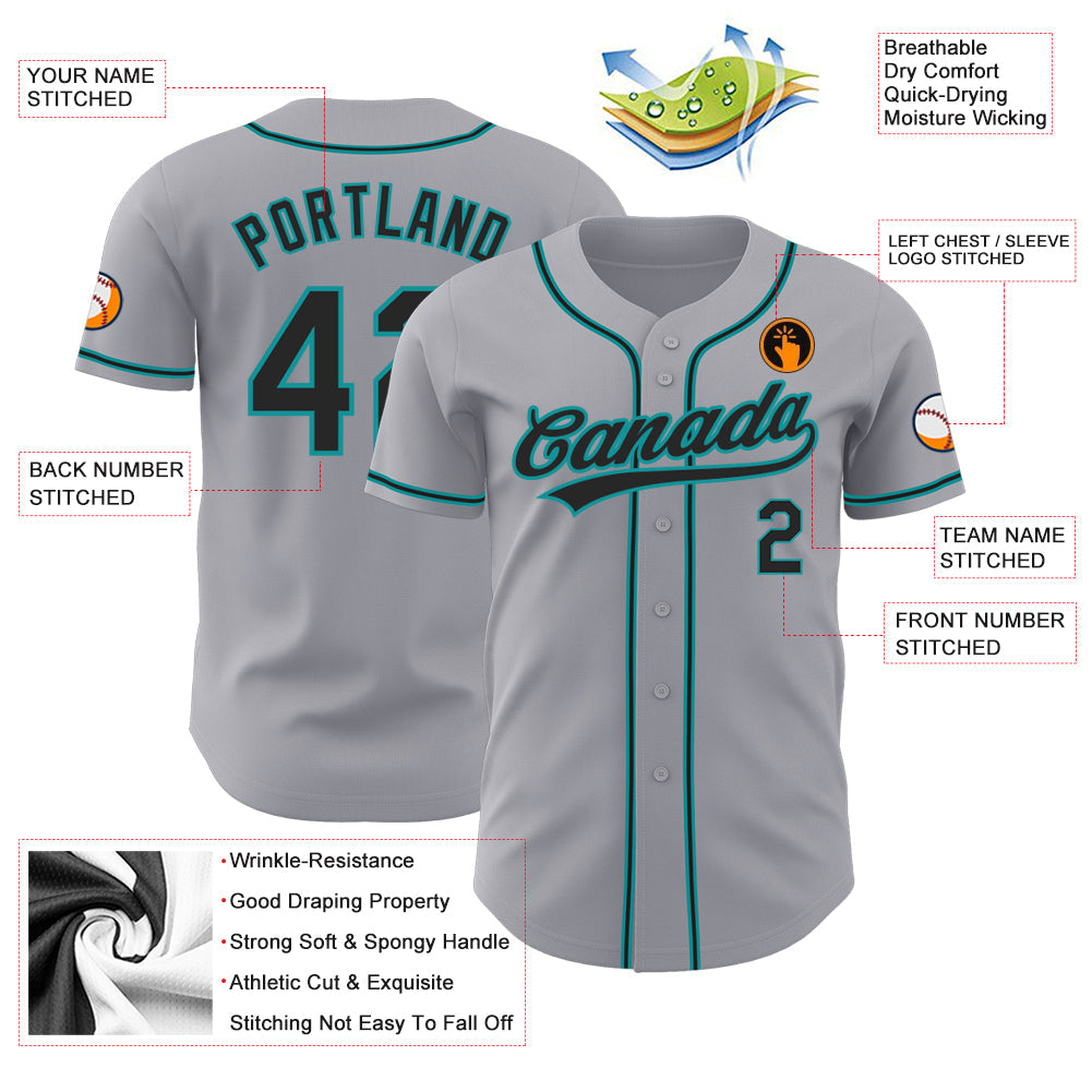 Custom Red Teal-Black Authentic Baseball Jersey Discount – snapmade