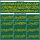 Custom Kelly Green Kelly Green-Gold Authentic Baseball Jersey