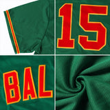 Custom Kelly Green Kelly Green-Gold Authentic Baseball Jersey