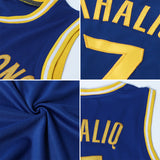 Custom Royal Gray-Red Authentic Throwback Basketball Jersey