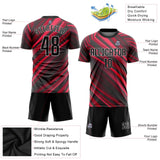 Custom Red Black-White Sublimation Soccer Uniform Jersey