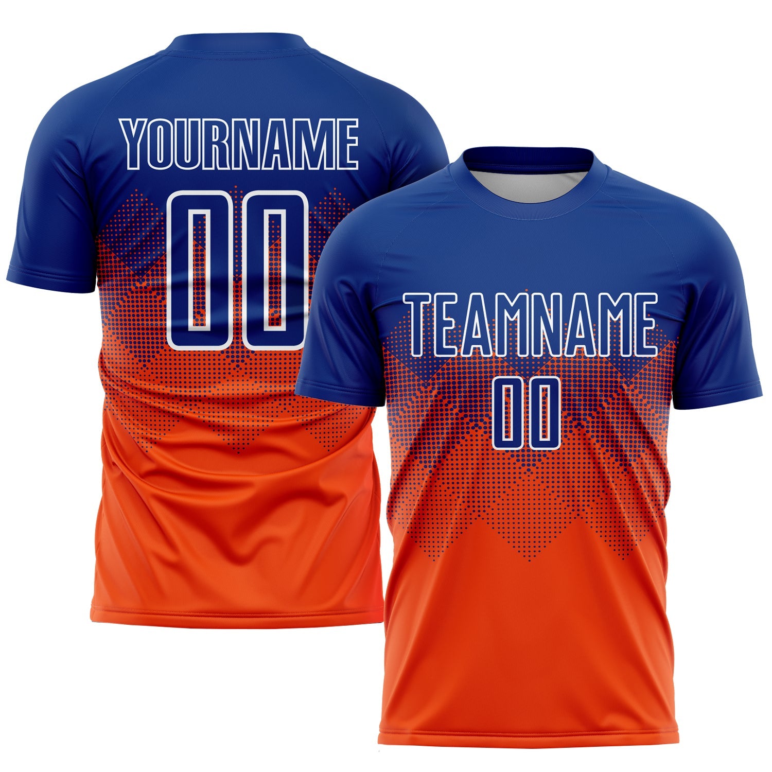 Custom Orange Soccer Jerseys Uniforms