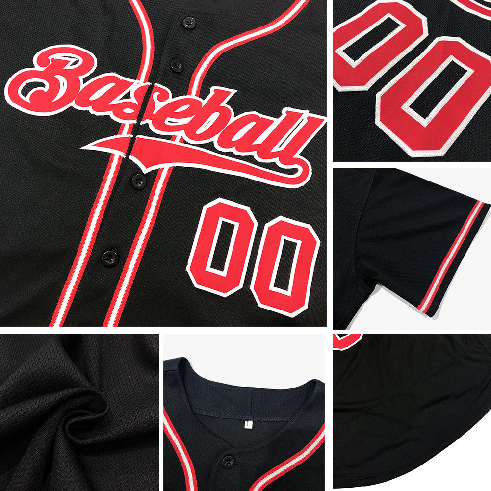 Custom Team Gray Baseball Authentic Black Split Fashion Jersey Orange