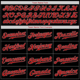 Custom Black Red-Gray Authentic Baseball Jersey