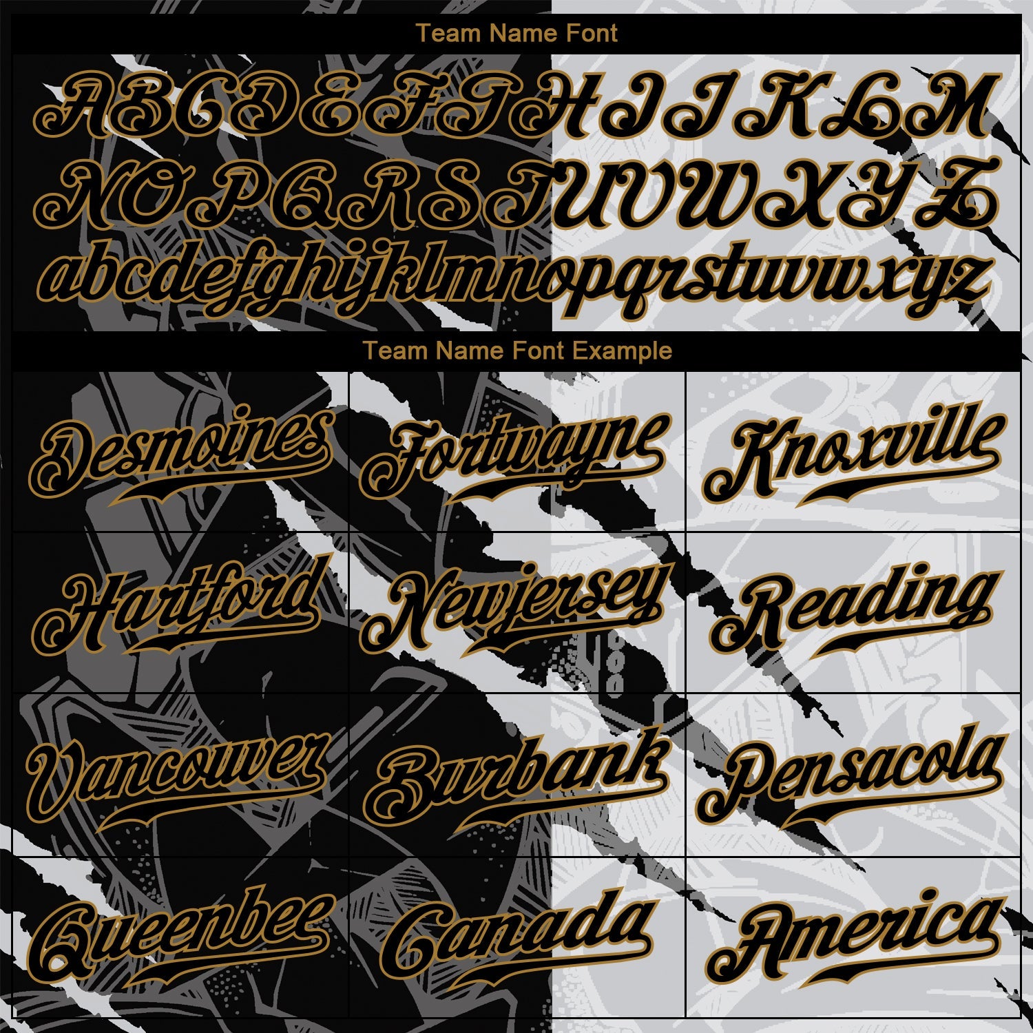 Cheap Custom Graffiti Pattern Black-Old Gold Two-Button Softball