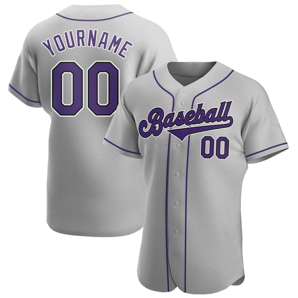 Custom Team Gray Baseball Black Authentic White Jersey Discount – snapmade