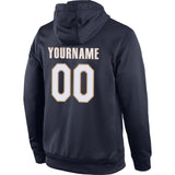 Custom Stitched Navy White-Old Gold Sports Pullover Sweatshirt Hoodie