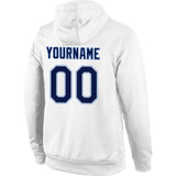 Custom Stitched White Navy-Light Blue Sports Pullover Sweatshirt Hoodie