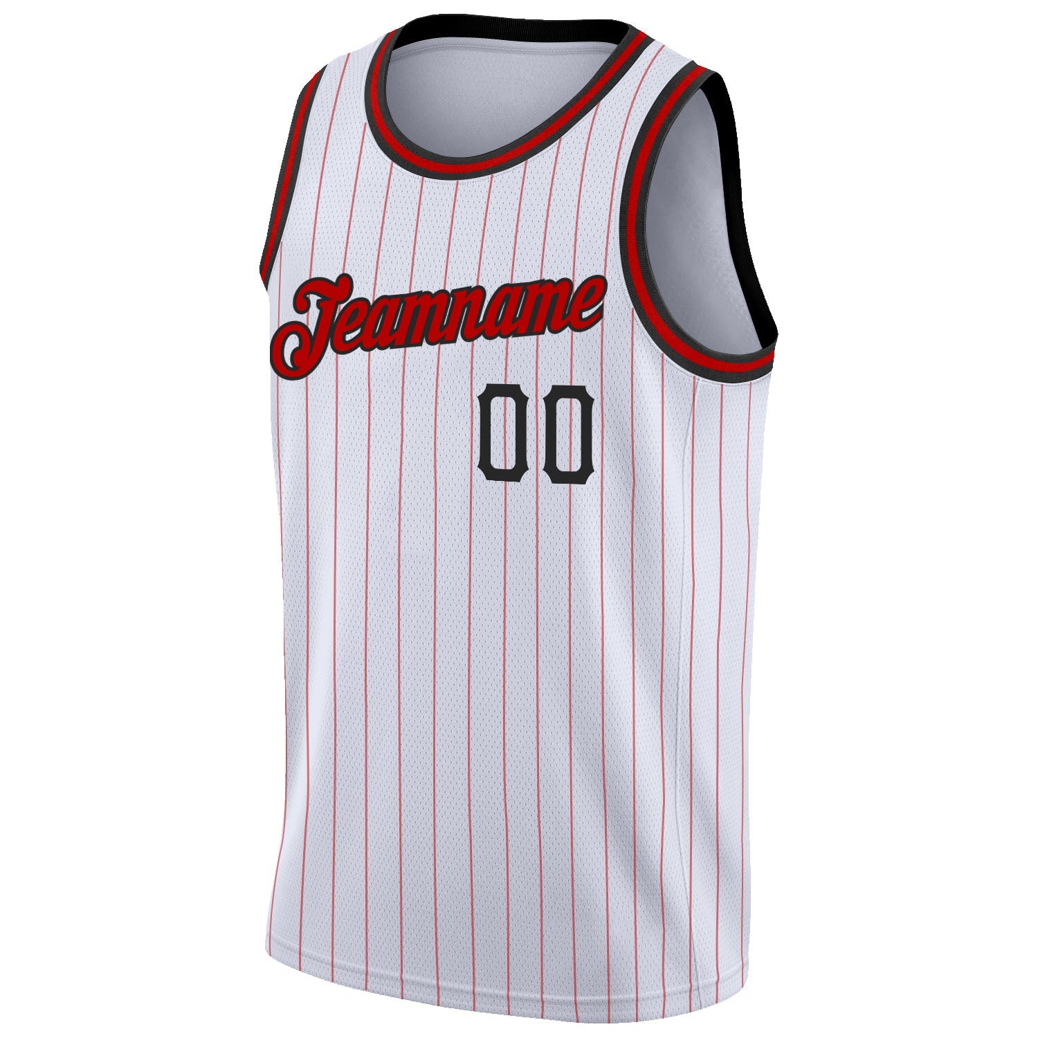 Cheap Custom Gray Black Pinstripe Purple Authentic Basketball